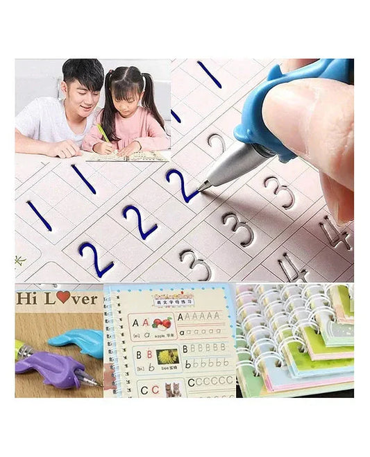 Sank Magic Practice Copybook (4 BOOKS,1 PEN,1 GRIP,10 REFILL)