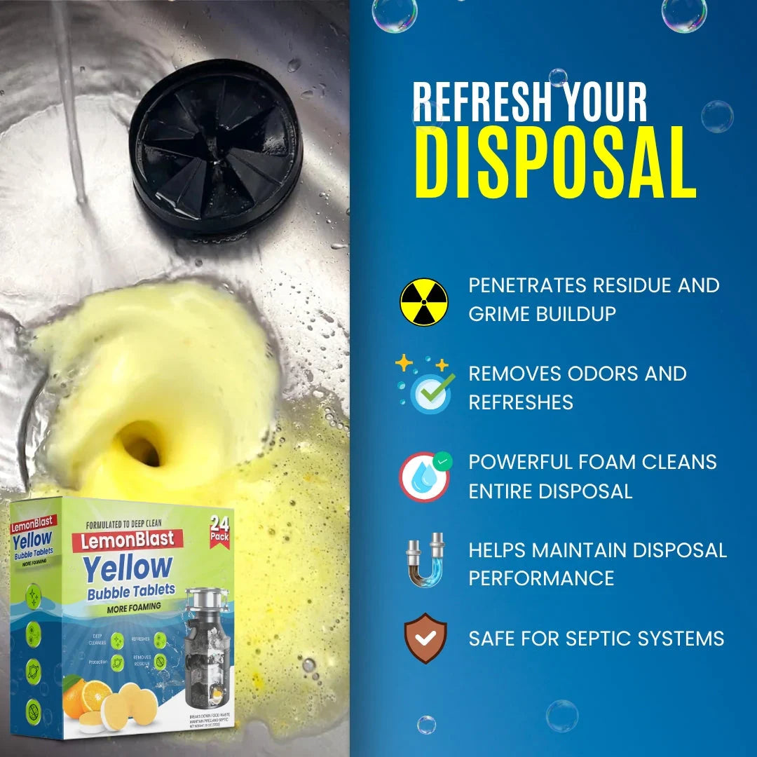 Lemon Blast Toilet Tablet 24Tablets (Pack of 2)
