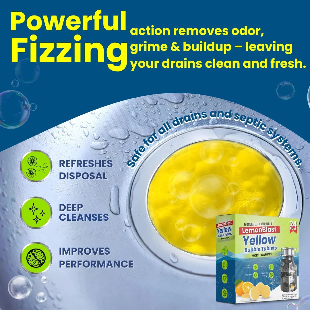 Lemon Blast Toilet Tablet 24Tablets (Pack of 2)